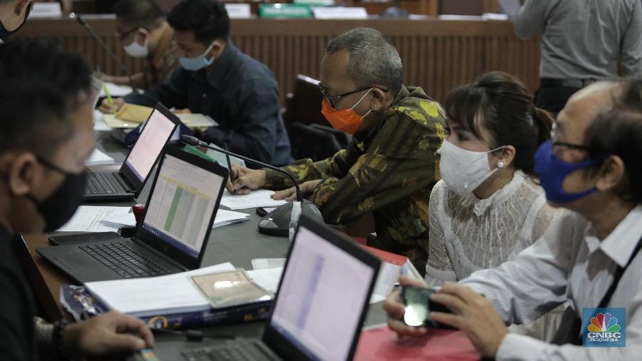 Sidang Kasus KSP Indosurya. CNBC Indonesia/Muhammad Sabki
