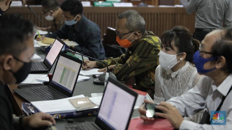 Sidang Kasus KSP Indosurya. CNBC Indonesia/Muhammad Sabki
