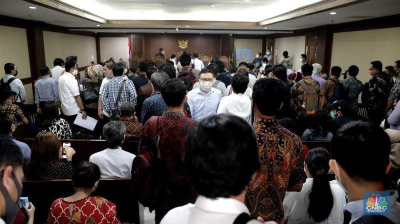 Sidang Kasus KSP Indosurya. CNBC Indonesia/Muhammad Sabki