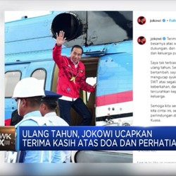 Ulang Tahun, Jokowi Ucapkan Terima Kasih Atas Doa