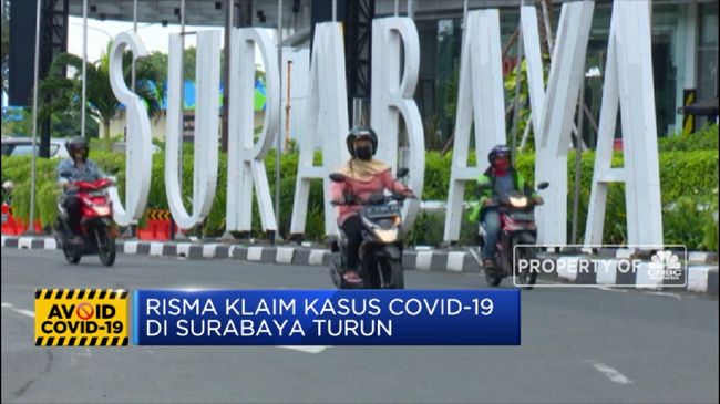 Sempat Zona Hitam, Risma Klaim Kasus Corona Surabaya Turun