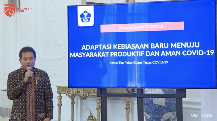Prof. Drh. Wiku Bakti Bawono Adisasmito, M.Sc., Ph.D. Dok: Youtube Sekertariat Presiden