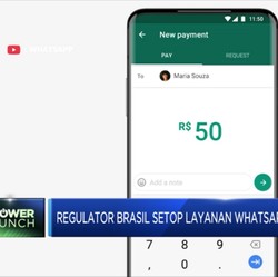 Regulator Brasil Setop Layanan WhatsApp Pay