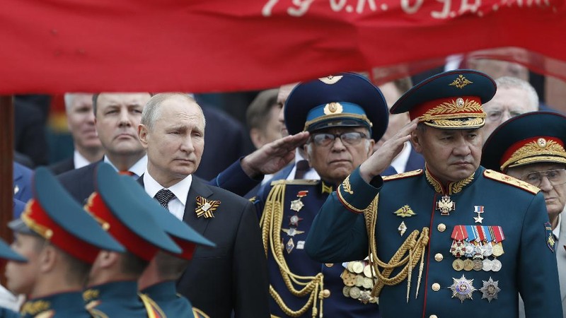 Rusia Gelar Parade Militer. AP/Dmitri Lovetsky