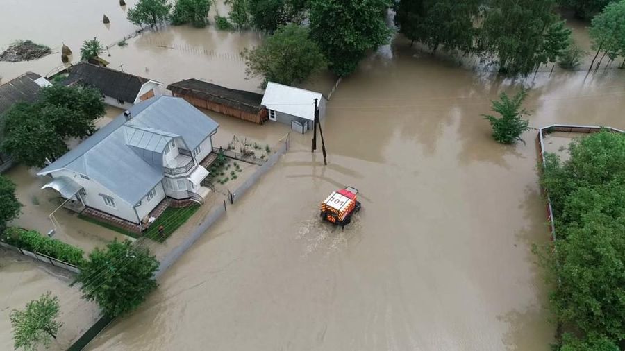 Banjir Landa Ukraina. AP