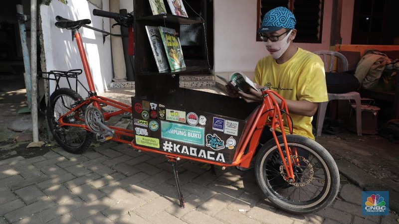 Ilustrasi Pembuatan Sepeda Kargo. CNBC Indonesia/Muhammad Sabki