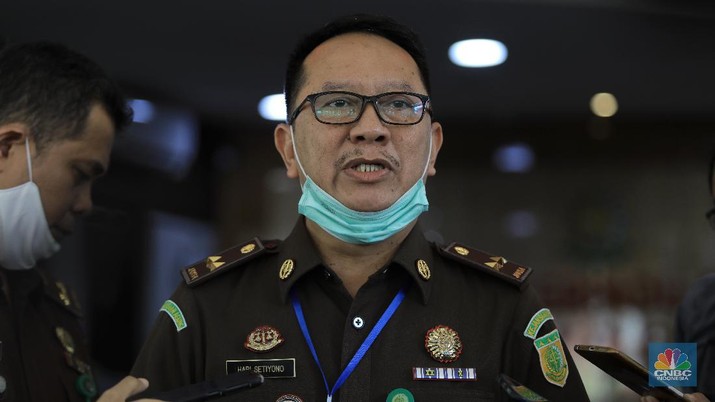 Kapuspenkum Kejaksaan Agung RI, Hari Setiyono. CNBC Indonesia/Andrean Kristianto