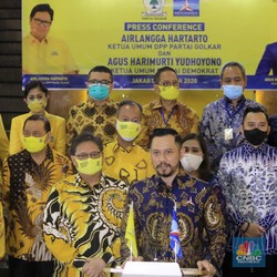 AHY Temui Airlangga Hartarto di Kantor DPP Golkar, Bahas Apa?