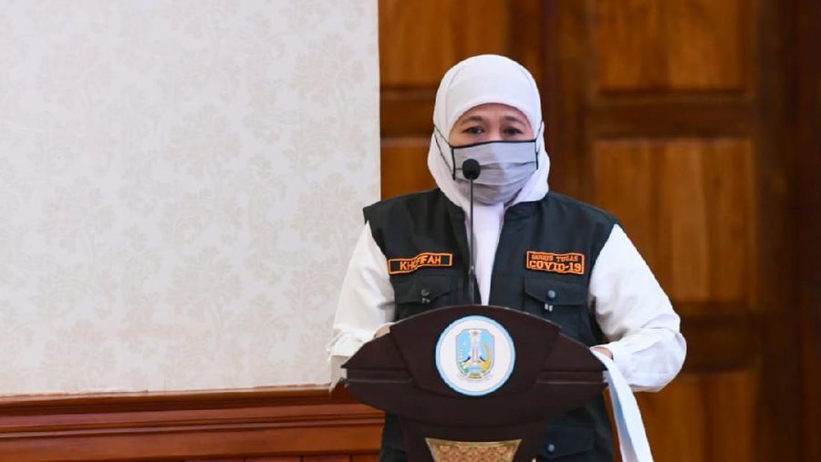 Pengarahan Presiden RI Terkait Penanganan Covid-19 di Jawa Timur, Surabaya. Biro Pers Sekretariat Presiden