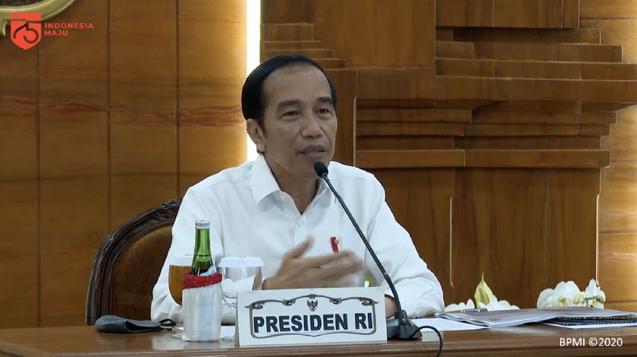 Pengarahan Presiden RI Terkait Penanganan Covid-19 di Jawa Timur, Surabaya. Ist
