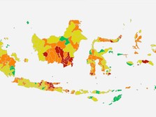 Covid-19 Mengganas, 60 Daerah di Indonesia Masuk Zona Merah
