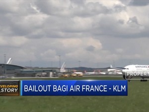 Belanda Setujui Bailout Air France - KLM Senilai EUR 3,4 M