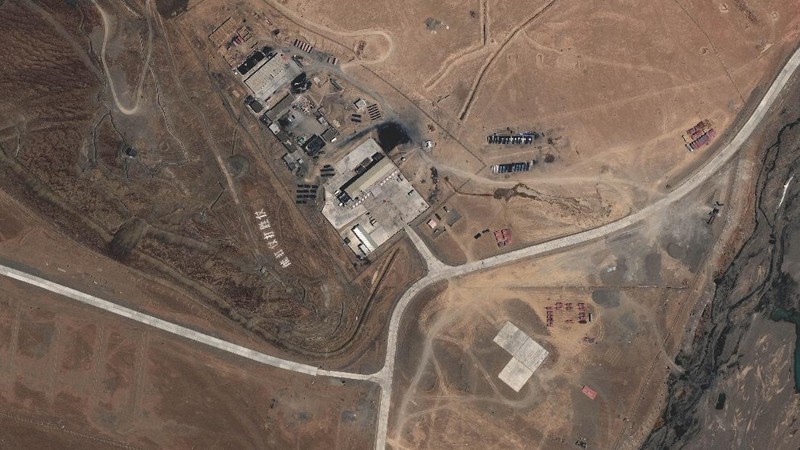 This June 22, 2020, satellite image provided by Maxar Technologies shows the Line of Actual Control (LAC), the border between India and China. Chinese and Indian military commanders agreed to disengage their forces in the disputed area of the Himalayas following a clash that left at least 20 soldiers dead, both countries said. The commanders reached the agreement Monday, June 22, 2020 in their first meeting since the June 15 confrontation, the countries said. (Maxar Technologies via AP)