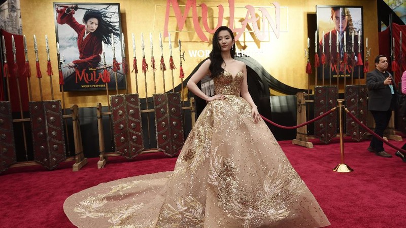 This image released by Disney shows Yifei Liu in the title role of 