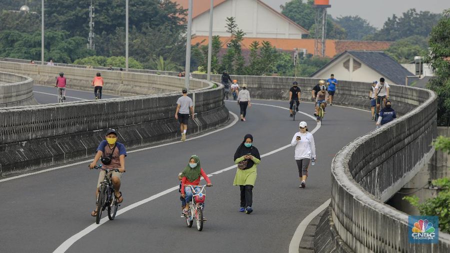 CFD di JLNT Antasari Jaksel , Minggu (28/6/2020). (CNBC Indonesia/ Andrean Kristianto)