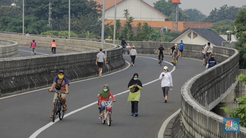 CFD di JLNT Antasari Jaksel , Minggu (28/6/2020). (CNBC Indonesia/ Andrean Kristianto)