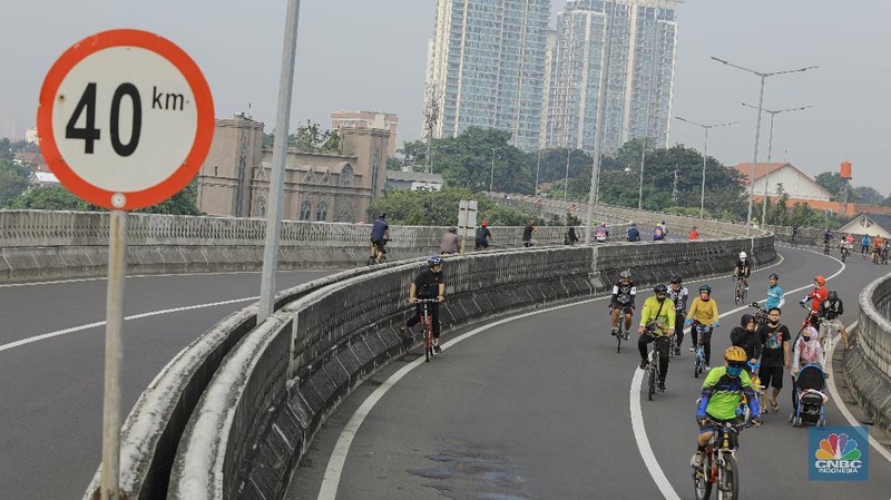 CFD di JLNT Antasari Jaksel , Minggu (28/6/2020). (CNBC Indonesia/ Andrean Kristianto)