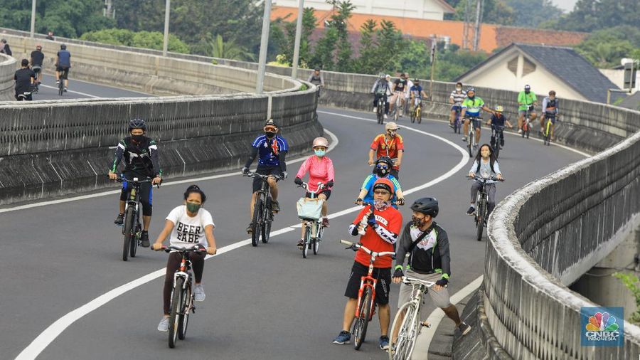 CFD di JLNT Antasari Jaksel , Minggu (28/6/2020). (CNBC Indonesia/ Andrean Kristianto)