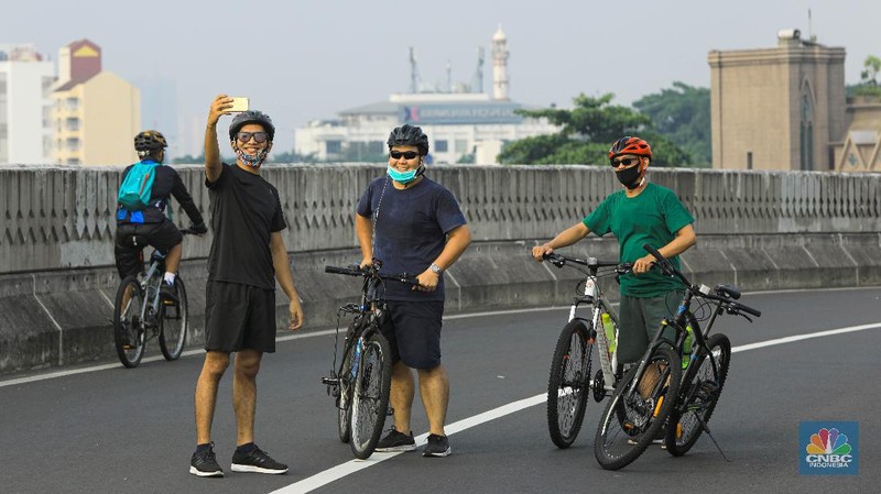 CFD di JLNT Antasari Jaksel , Minggu (28/6/2020). (CNBC Indonesia/ Andrean Kristianto)
