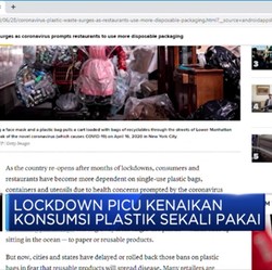 Gara-Gara Corona, Sampah Plastik Bakal Naik