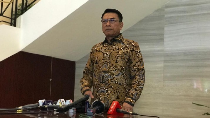 Kepala Staf Kepresidenan Jenderal TNI (Purn) Moeldoko. (CNBC Indonesia/Ratu Rina)