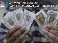 Lumayan Naik Seceng! Harga Emas Antam Naik Jadi Rp 853.120/gr