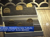 Q1-2020, Pendapatan Antam Turun 16,3%