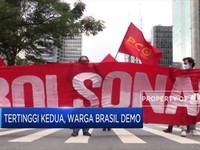 Jadi Negara Tertinggi Kedua Kasus Covid-19, Warga Brasil Demo