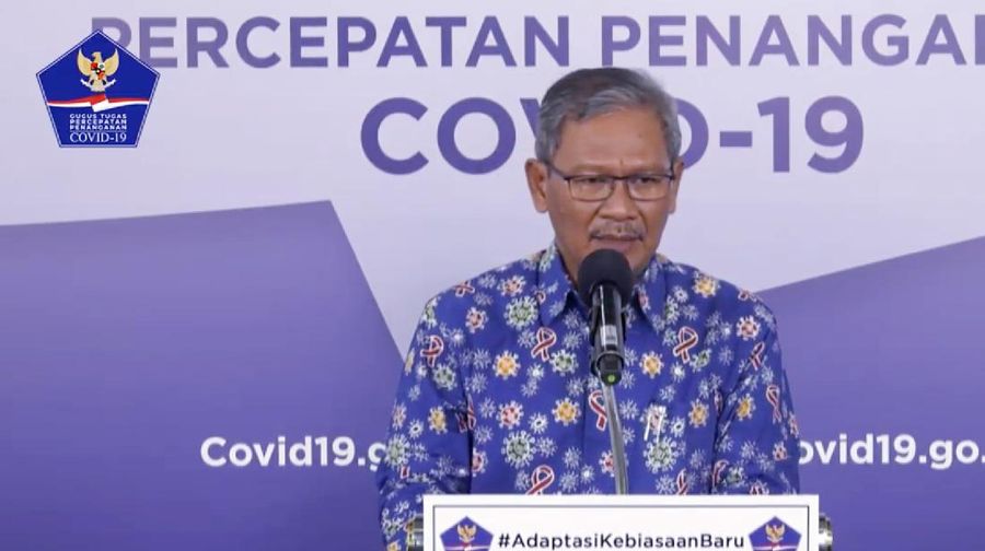 Achmad Yurianto selaku Juru Bicara Pemerintah Covid-19. (Dok: BNPB)