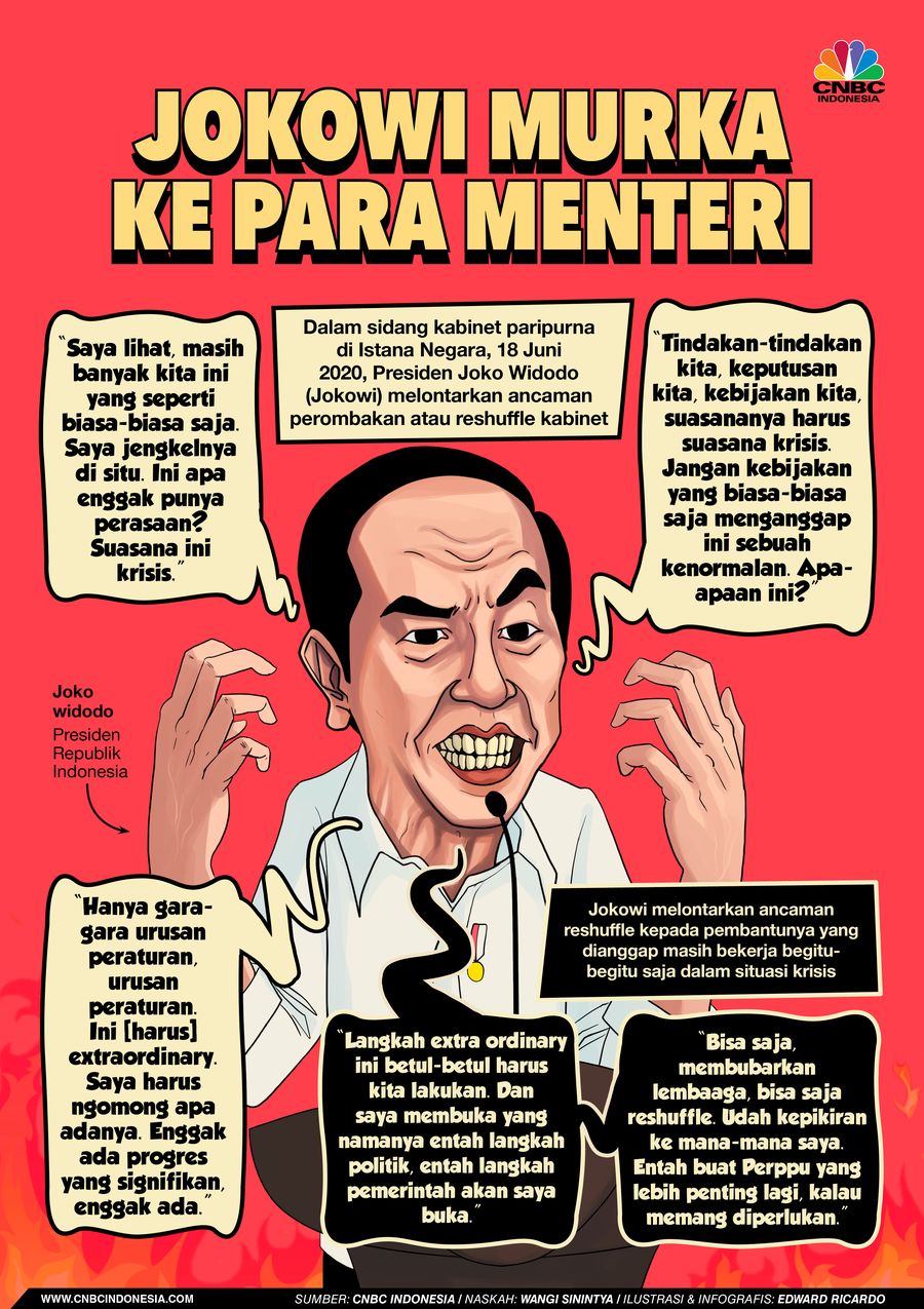 INFOGRAFIS, Ini Alasan Jokowi Murka ke Para Menterinya