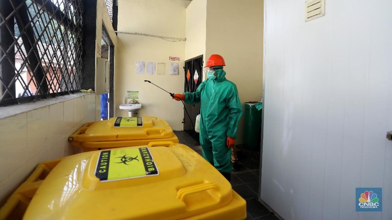 Limbah medis di RSUD Kabupaten Tangerang, Banten. (CNBC Indonesia/Andrean Kristianto)