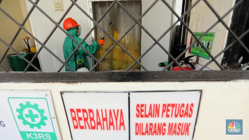 Limbah medis di RSUD Kabupaten Tangerang, Banten. (CNBC Indonesia/Andrean Kristianto)