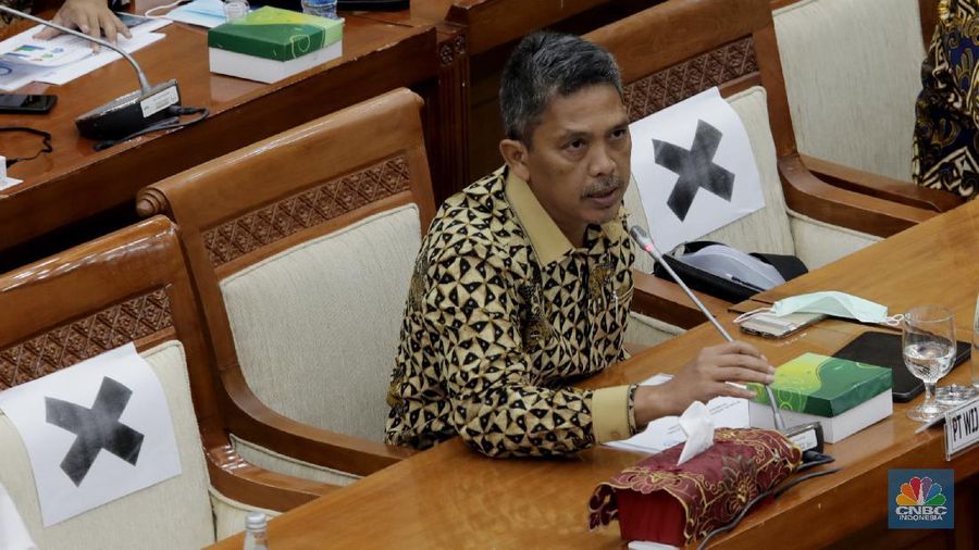 Direktur Utama Wijaya Karya (WIKA) Agung Budi Waskito (CNBC Indonesia/Tri Susilo)
