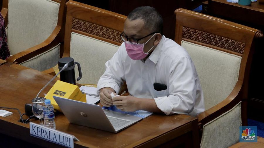 Kepala LIPI Laksana Tri Handoko (CNBC Indonesia/Tri Susilo)
