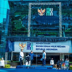 Buat Transformasi, Erick Thohir Ganti Logo Baru BUMN