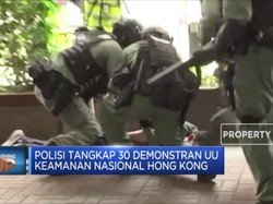 Polisi Tangkap 30 Demonstran UU Keamanan Nasional Hong Kong