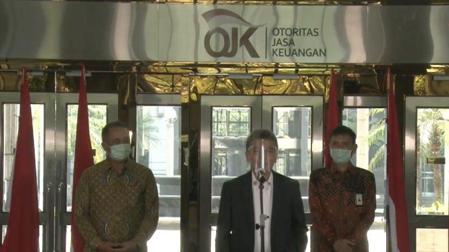 Sunarso Direktur Utama BRI saat memberi keterangan PERS Rapat Koordinasi OJK Dengan HIMBARA Sebagai Tindak Lanjut PMK 70/2020