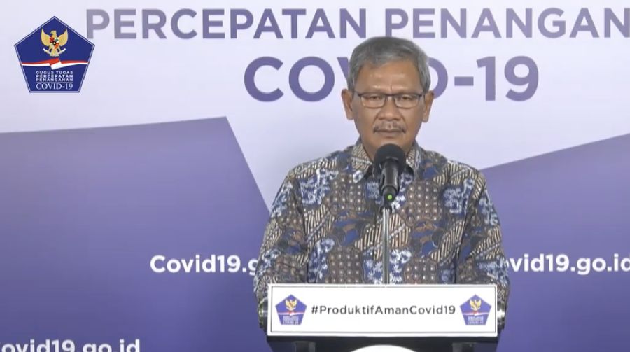 Achmad Yurianto selaku Juru Bicara Pemerintah Covid-19. (Dok: BNPB)