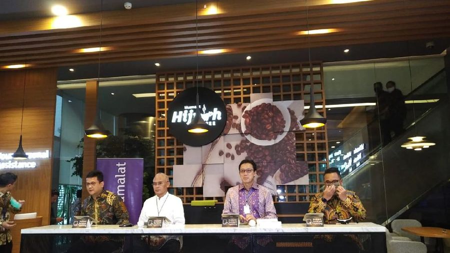 Bank Muamalat dukung gerakan haji Muda BPKH. Konferensi pers di Gedung Bank Muamalat, Jakarta, Kamis (2/7/2020). CNBC Indonesia/Yuni Astutik