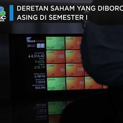 Deretan Saham yang Diborong & Dilepas Asing di Semester I