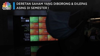 Deretan Saham yang Diborong & Dilepas Asing di Semester I