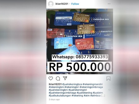 Hati Hati Ada Penipuan Di Balik Jual Beli Rekening Bank