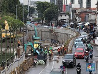 Imbas Pembangunan Underpass Senen, Lalu Lintas Macet