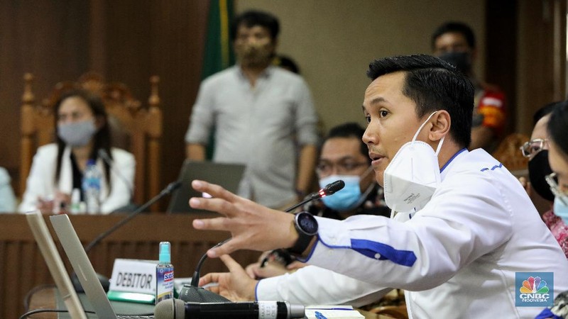 Sidang Kasus KSP Indosurya. (CNBC Indonesia/Andrean Kristianto)