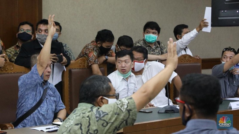 Sidang Kasus KSP Indosurya. (CNBC Indonesia/Andrean Kristianto)