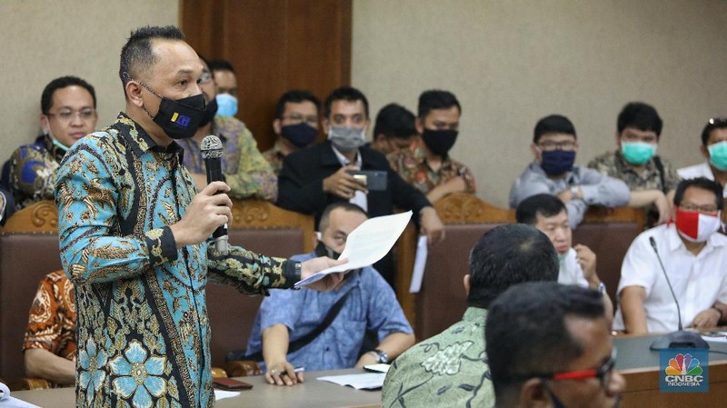 Sidang Kasus KSP Indosurya. (CNBC Indonesia/Andrean Kristianto)