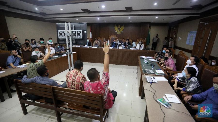 Sidang Kasus KSP Indosurya. (CNBC Indonesia/Andrean Kristianto)