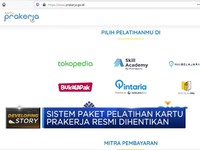 Sistem Paket Pelatihan Kartu Prakerja Dihentikan