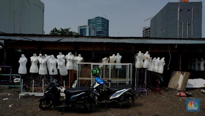 Swab Test di Pasar Tasik (CNBC Indonesia/Tri Susilo)