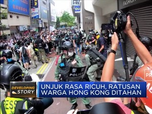 Unjuk Rasa Ricuh, Ratusan Warga Hong Kong Ditahan